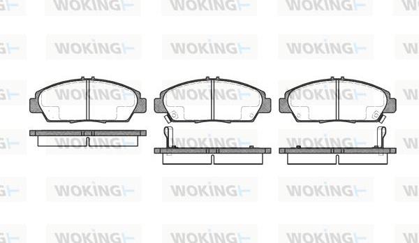 Woking P5063.02 - Kit pastiglie freno, Freno a disco autozon.pro