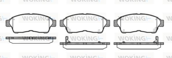 Woking P5023.02 - Kit pastiglie freno, Freno a disco autozon.pro