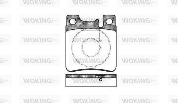 Woking P5073.00 - Kit pastiglie freno, Freno a disco autozon.pro