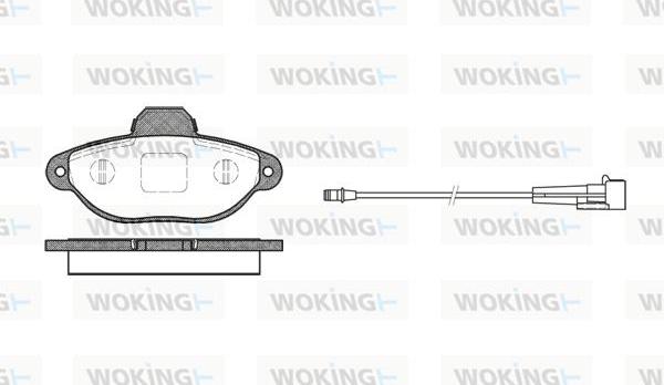 Woking P5143.01 - Kit pastiglie freno, Freno a disco autozon.pro