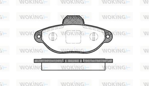 Woking P5143.20 - Kit pastiglie freno, Freno a disco autozon.pro