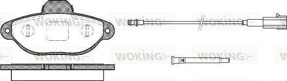 Woking P5143.21 - Kit pastiglie freno, Freno a disco autozon.pro