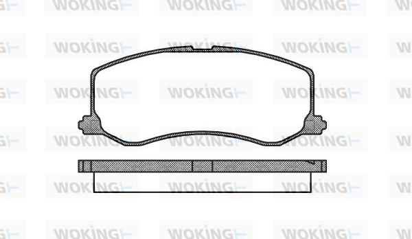 Woking P5103.00 - Kit pastiglie freno, Freno a disco autozon.pro