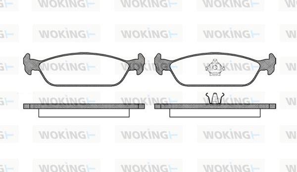 Woking P5113.00 - Kit pastiglie freno, Freno a disco autozon.pro