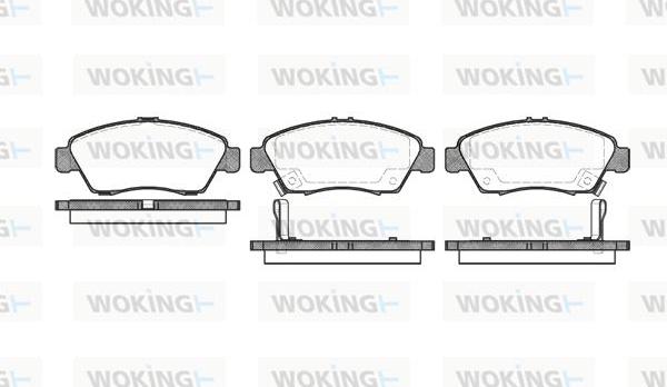 Woking P5183.02 - Kit pastiglie freno, Freno a disco autozon.pro