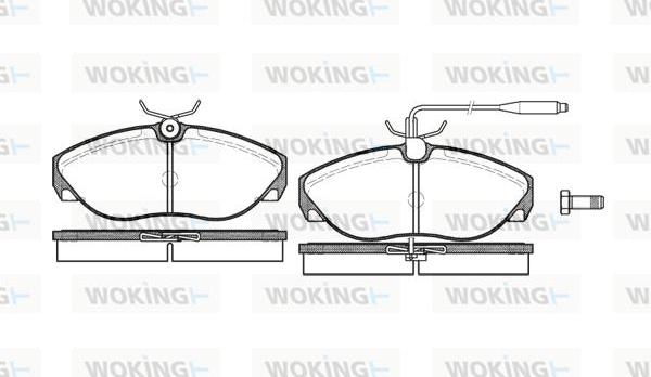 Woking P5863.02 - Kit pastiglie freno, Freno a disco autozon.pro