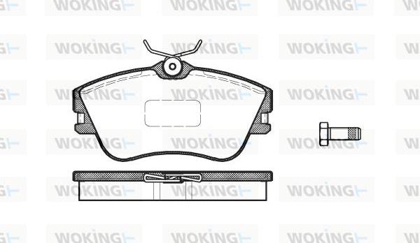 Woking P5803.00 - Kit pastiglie freno, Freno a disco autozon.pro