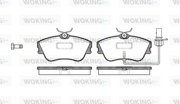 Woking P5803.21 - Kit pastiglie freno, Freno a disco autozon.pro