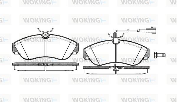 Woking P5873.11 - Kit pastiglie freno, Freno a disco autozon.pro