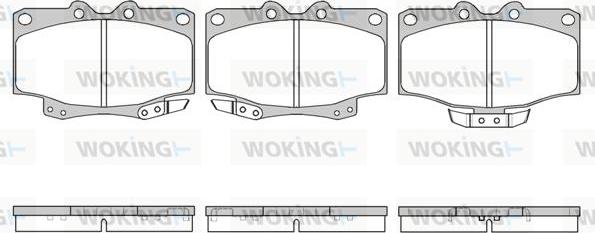 Woking P5303.04 - Kit pastiglie freno, Freno a disco autozon.pro