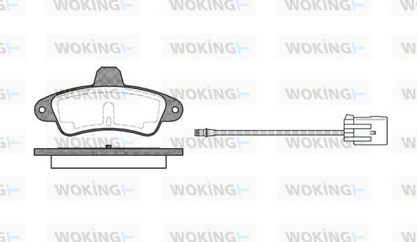 Woking P5333.02 - Kit pastiglie freno, Freno a disco autozon.pro