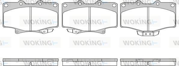 Woking P5293.14 - Kit pastiglie freno, Freno a disco autozon.pro