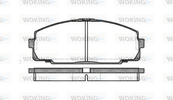 Woking P5213.00 - Kit pastiglie freno, Freno a disco autozon.pro