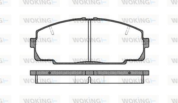 Woking P5213.20 - Kit pastiglie freno, Freno a disco autozon.pro