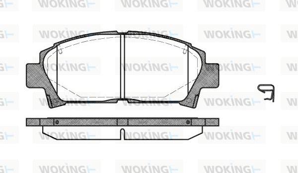 Woking P5273.02 - Kit pastiglie freno, Freno a disco autozon.pro