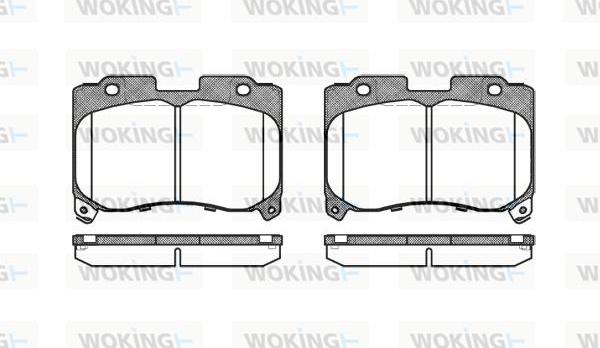 Woking P5743.04 - Kit pastiglie freno, Freno a disco autozon.pro