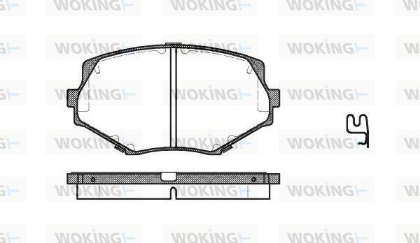 Woking P5783.02 - Kit pastiglie freno, Freno a disco autozon.pro