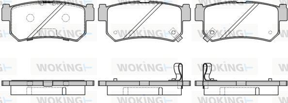 Woking P6463.42 - Kit pastiglie freno, Freno a disco autozon.pro