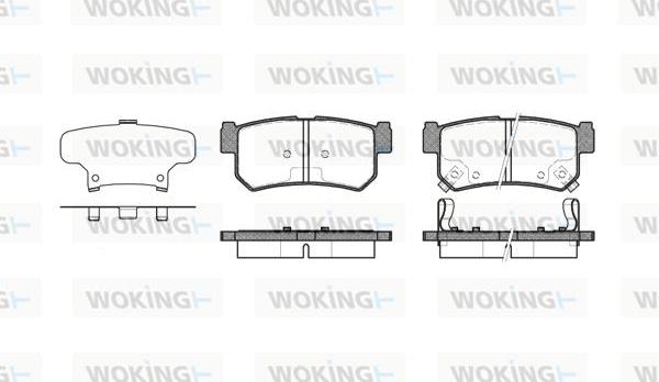 Woking P6463.62 - Kit pastiglie freno, Freno a disco autozon.pro