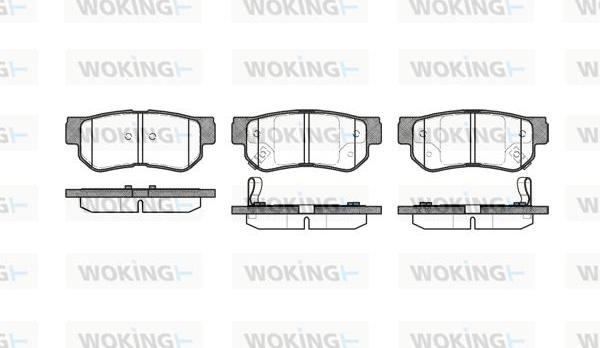 Woking P6463.02 - Kit pastiglie freno, Freno a disco autozon.pro