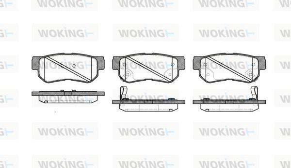 Woking P6463.32 - Kit pastiglie freno, Freno a disco autozon.pro