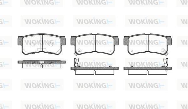 Woking P6463.22 - Kit pastiglie freno, Freno a disco autozon.pro