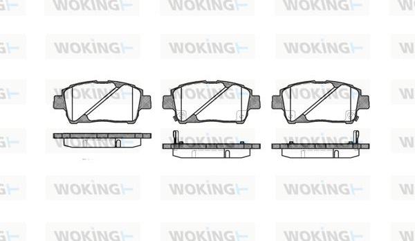 Woking P6403.02 - Kit pastiglie freno, Freno a disco autozon.pro