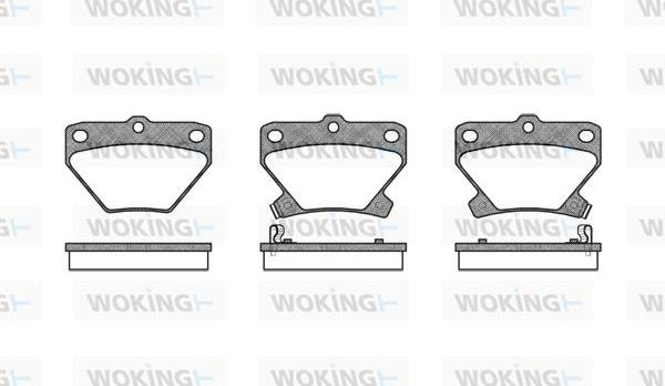 Woking P6413.02 - Kit pastiglie freno, Freno a disco autozon.pro