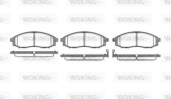 Woking P6483.02 - Kit pastiglie freno, Freno a disco autozon.pro