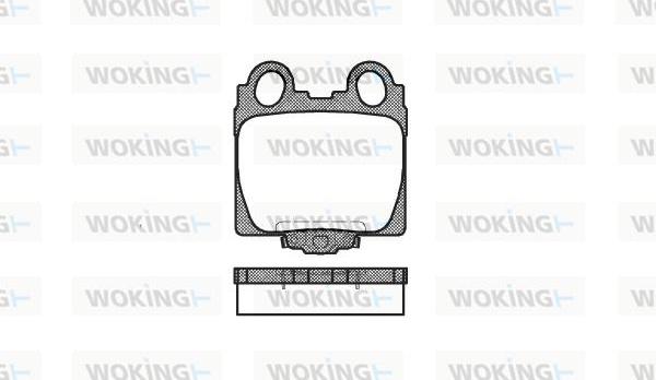 Woking P6433.04 - Kit pastiglie freno, Freno a disco autozon.pro