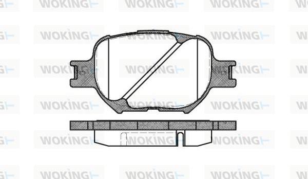 Woking P6423.00 - Kit pastiglie freno, Freno a disco autozon.pro