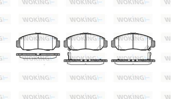 Woking P6473.12 - Kit pastiglie freno, Freno a disco autozon.pro