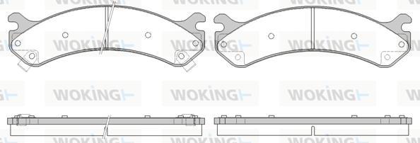 Woking P6563.02 - Kit pastiglie freno, Freno a disco autozon.pro