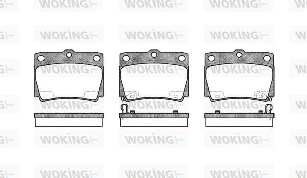 Woking P6503.02 - Kit pastiglie freno, Freno a disco autozon.pro