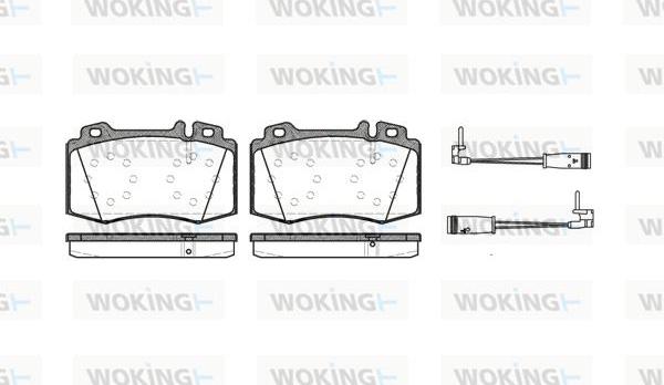 Woking P6693.02 - Kit pastiglie freno, Freno a disco autozon.pro