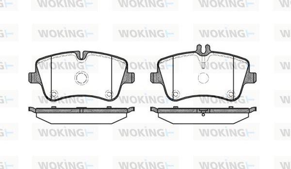 Woking P6683.00 - Kit pastiglie freno, Freno a disco autozon.pro