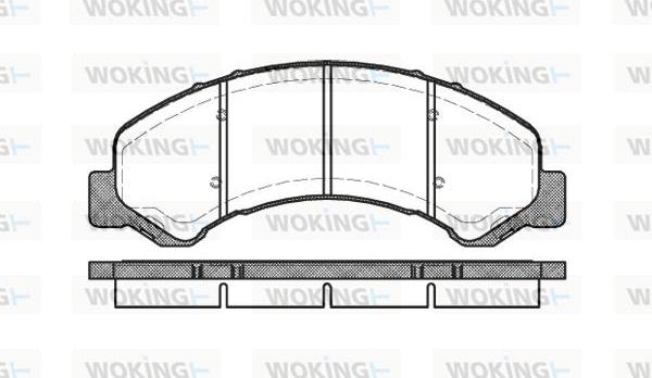 Woking P6633.00 - Kit pastiglie freno, Freno a disco autozon.pro