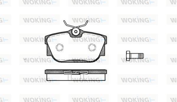 Woking P6673.00 - Kit pastiglie freno, Freno a disco autozon.pro