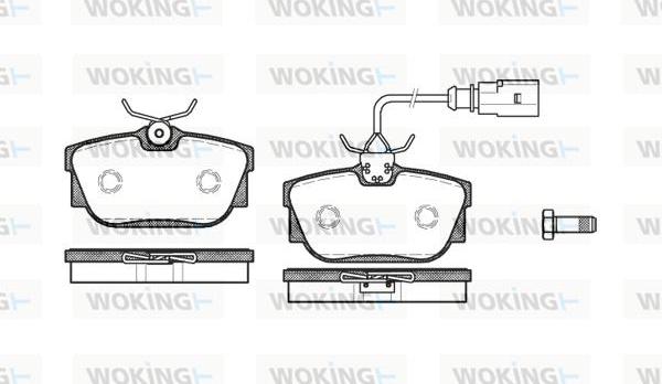 Woking P6673.01 - Kit pastiglie freno, Freno a disco autozon.pro