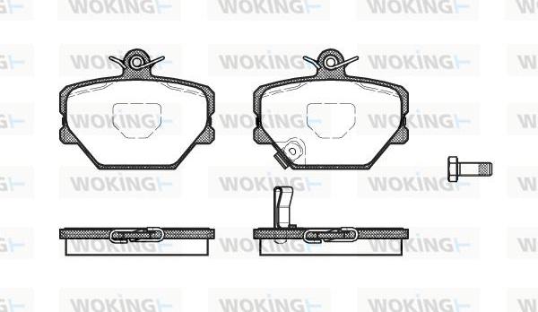 Woking P6053.02 - Kit pastiglie freno, Freno a disco autozon.pro