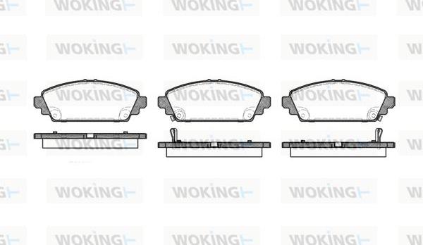 Woking P6003.02 - Kit pastiglie freno, Freno a disco autozon.pro