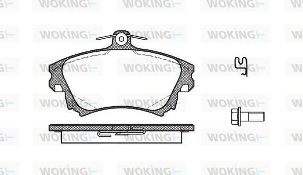 Woking P6083.02 - Kit pastiglie freno, Freno a disco autozon.pro