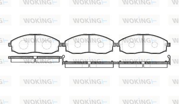 Woking P6033.02 - Kit pastiglie freno, Freno a disco autozon.pro