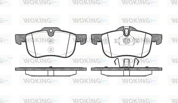 Woking P6193.00 - Kit pastiglie freno, Freno a disco autozon.pro