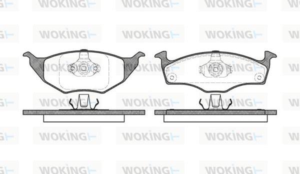 Woking P6183.00 - Kit pastiglie freno, Freno a disco autozon.pro