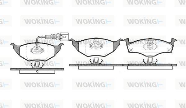 Woking P6183.11 - Kit pastiglie freno, Freno a disco autozon.pro