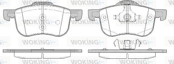 Woking P6133.10 - Kit pastiglie freno, Freno a disco autozon.pro