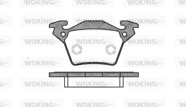 Woking P6173.00 - Kit pastiglie freno, Freno a disco autozon.pro