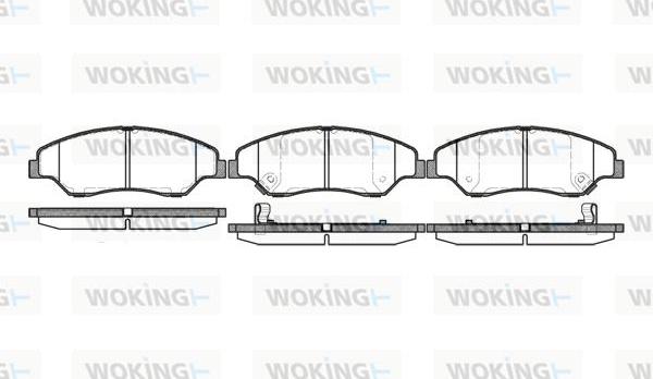 Woking P6393.02 - Kit pastiglie freno, Freno a disco autozon.pro