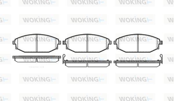 Woking P6343.02 - Kit pastiglie freno, Freno a disco autozon.pro